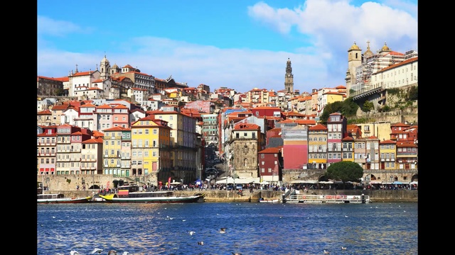 Video Reference: Town, City, Human settlement, Urban area, Sky, Neighbourhood, Harbor, Waterway, Building, Tourism