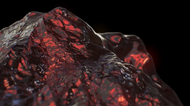 Video Reference: Geological phenomenon, Red, Water, Rock, Macro photography, Mineral, Crystal, Darkness, Space, Lava, Person