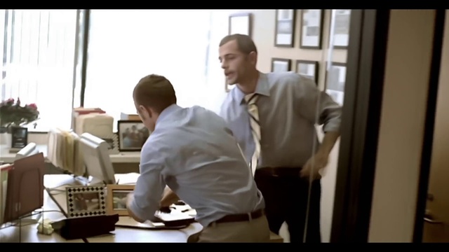 Video Reference: Peripheral, Computer keyboard, Gesture, Window, Office supplies, Input device, Desk, Tie, Office equipment, Output device