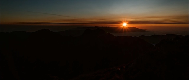 Video Reference: sky, sunrise, horizon, sun, dawn, afterglow, sunset, atmosphere, morning, geological phenomenon