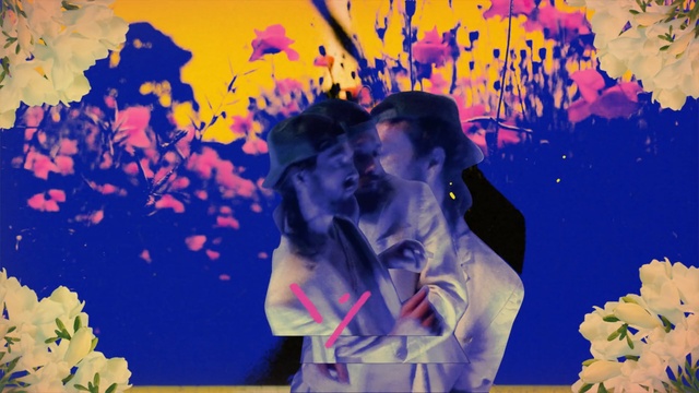 Video Reference: flower, blue, red, art, pink, purple, yellow, plant, modern art, sky