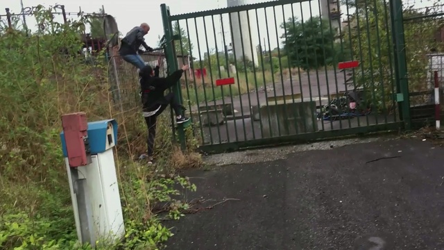 Video Reference: Public space, Fence, Tree, Recreation, Play, Person