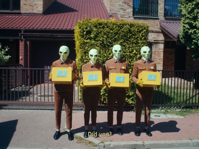 Video Reference: Yellow, Team, Uniform, Tree, Headgear, Plant, House, Military rank