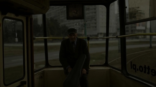 Video Reference: public transport, darkness, screenshot, rapid transit, window, Person