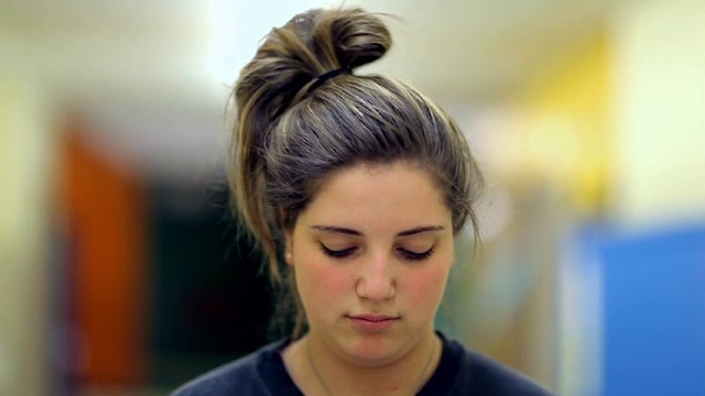 Video Reference: Hair, Hairstyle, Face, Eyebrow, Bun, Beauty, Blond, Chin, Forehead, Chignon