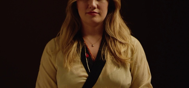 Video Reference: Hair, Face, Facial expression, Blond, Chin, Nose, Hairstyle, Cheek, Brown hair, Beauty