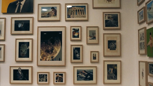 Video Reference: picture frame, collection, exhibition, art exhibition, art gallery, art