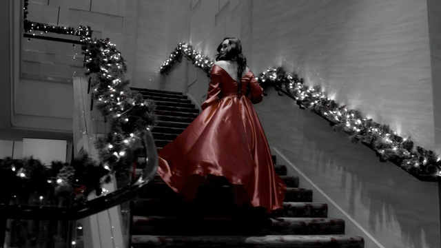 Video Reference: red, darkness, dress, fashion, lighting, event, christmas