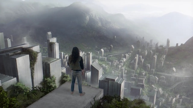 Video Reference: mountain, hill station, sky, mountain range, terrain, screenshot, tree, village, city, Person