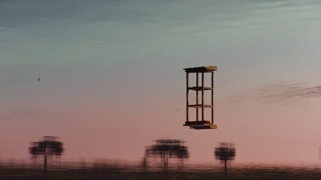 Video Reference: Sky, Cloud, Water tower, Tree, Rural area, Evening, Horizon, Tower, Dusk, Plain
