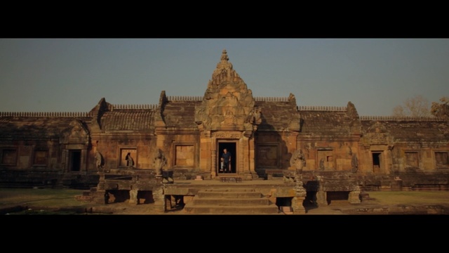 Video Reference: historic site, ruins, landmark, ancient history, archaeological site, sky, hindu temple, tourist attraction, temple, history, Person