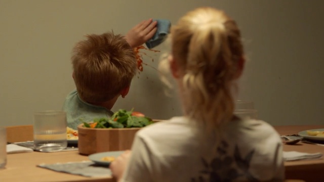 Video Reference: Hair, Hairstyle, Child, Ear, Fun, Room, Toddler, Long hair, Floral design, Conversation