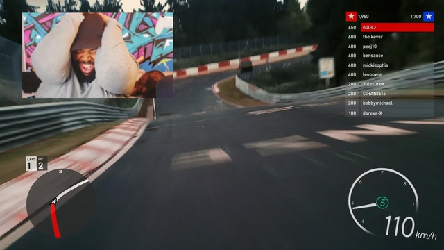 Video Reference: Mode of transport, Games, Technology, Screenshot, Auto part, Asphalt, Road, Vehicle, Automotive window part, Person