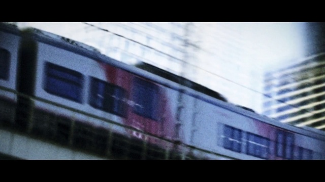 Video Reference: Blue, Architecture, Daytime, Sky, Transport, Wall, Line, Metropolitan area, Snapshot, Mode of transport