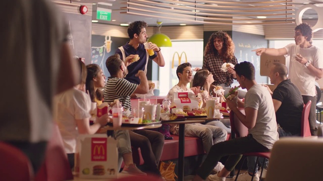 Video Reference: Event, Party, Meal, Lunch, Table, Restaurant, Brunch, Child, Supper, Person