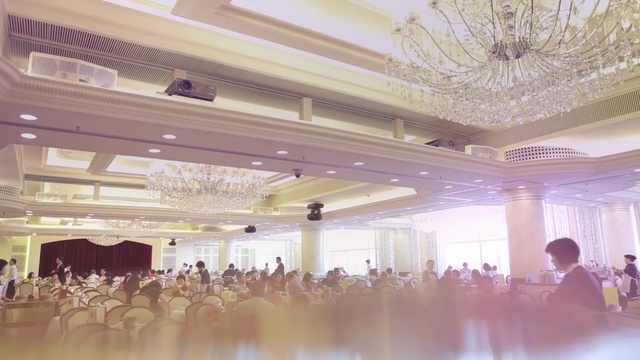 Video Reference: Function hall, Ceiling, Ballroom, Lighting, Interior design, Event, Room, Building, Architecture, Ceremony