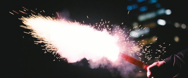 Video Reference: Fireworks, Sparkler, New Years Day, Event, New year eve, Holiday, Sky, Night, Fête, Recreation