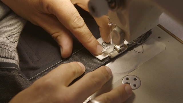Video Reference: sewing, finger, nail, hand, sewing machine, material
