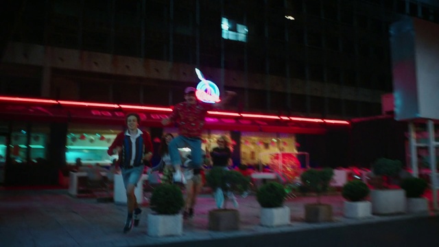 Video Reference: Neon, Light, Lighting, Snapshot, Night, Neon sign, Electronic signage, Fun