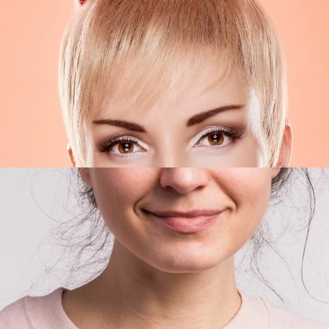 Video Reference: Face, Hair, Eyebrow, Hairstyle, Blond, Skin, Chin, Cheek, Forehead, Lip, Person