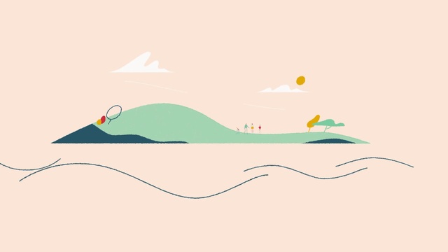 Video Reference: Illustration, Hill, Wave, Art, Graphic design