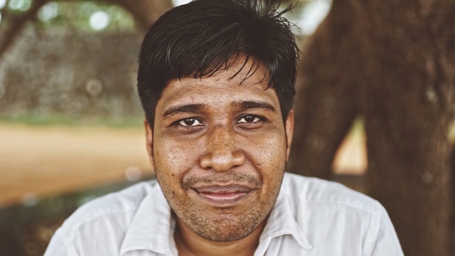 Video Reference: Hair, Face, Forehead, Facial expression, Chin, Smile, Male, Human, Facial hair, Moustache