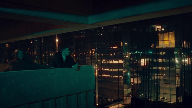 Video Reference: Green, Sky, Night, Urban area, Architecture, City, Room, Building