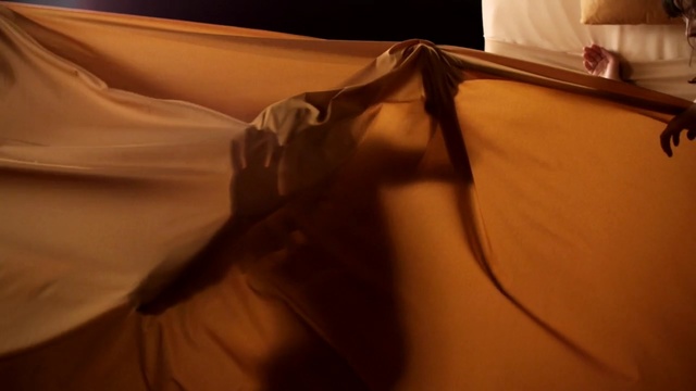 Video Reference: Brown, Room, Textile, Shadow, Table, Tints and shades, Linens, Bed sheet