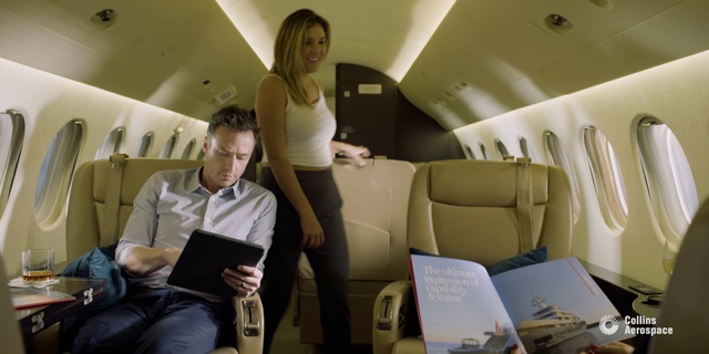 Video Reference: Air travel, Airline, Airplane, Aircraft cabin, Aircraft, Comfort, Business jet, Passenger, Vehicle, Travel