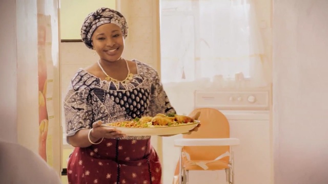 Video Reference: Yellow, Room, Food, Smile, Meal, Dish, Person