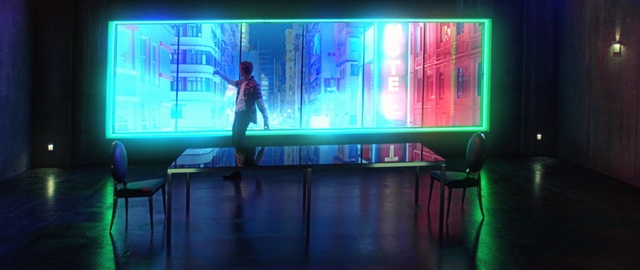 Video Reference: stage, display device, technology, light, entertainment, electronic device, lighting, projection screen, darkness, flat panel display