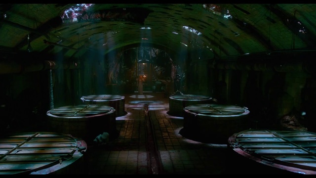 Video Reference: Green, Light, Darkness, Room, Architecture, Screenshot, Photography, Space, Night, Reflection