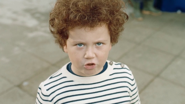 Video Reference: Hair, Face, Nose, Hairstyle, Child, Forehead, Cheek, Head, Chin, Human