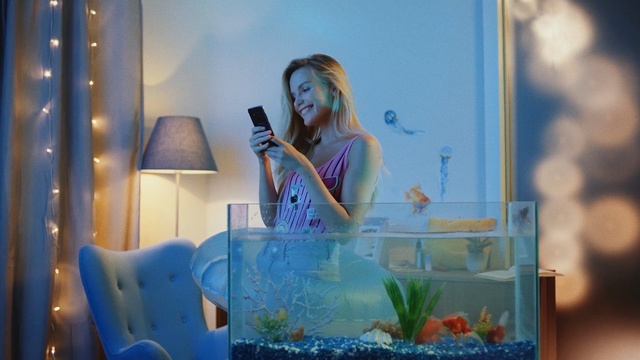 Video Reference: blue, beauty, flower, fun, girl, Person