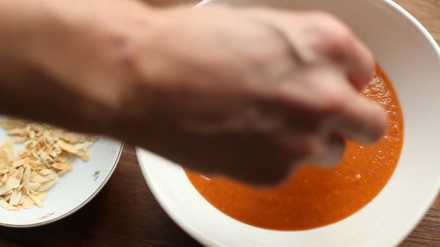 Video Reference: Dish, Food, Cuisine, Ingredient, Tomato soup, Gravy, Recipe, Bisque, Comfort food, Produce