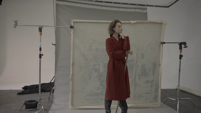 Video Reference: Shoulder, Standing, Outerwear, Dress, Door, Pattern