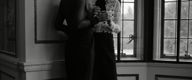 Video Reference: White, Black, Photograph, Black-and-white, Standing, Monochrome, Lady, Monochrome photography, Dress, Photography