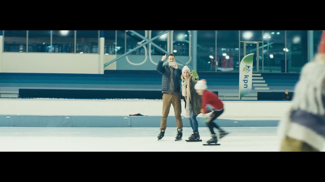 Video Reference: blue, skating, ice skating, snapshot, fun, winter sport, ice rink, games, recreation, ice, Person