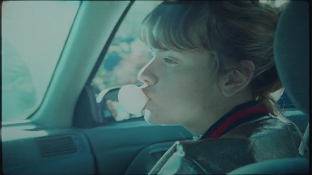 Video Reference: blue, face, nose, snapshot, emotion, eye, mouth, screenshot, girl, human, Person