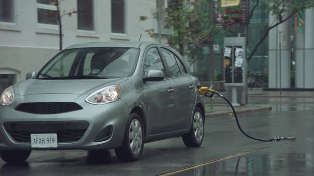 Video Reference: car, motor vehicle, vehicle, automotive design, mode of transport, nissan, hatchback, city car, subcompact car, nissan micra, Person