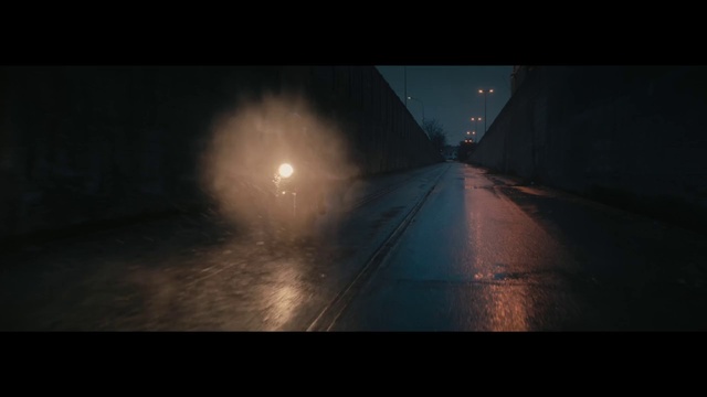 Video Reference: Darkness, Atmosphere, Black, Atmospheric phenomenon, Sky, Light, Mode of transport, Automotive lighting, Midnight, Lens flare