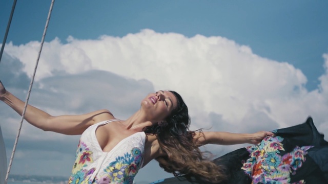 Video Reference: sky, vacation, sea, fun, summer, cloud, girl, leisure, water, tourism