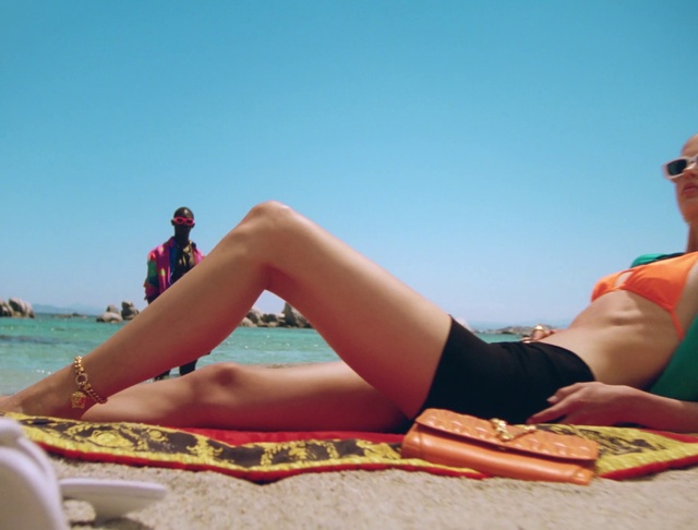 Video Reference: Sun tanning, Human leg, Vacation, People on beach, Leg, Summer, Swimsuit top, Thigh, Beach, Bikini