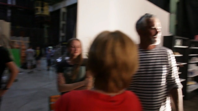 Video Reference: girl, fun, crowd, street, recreation, Person