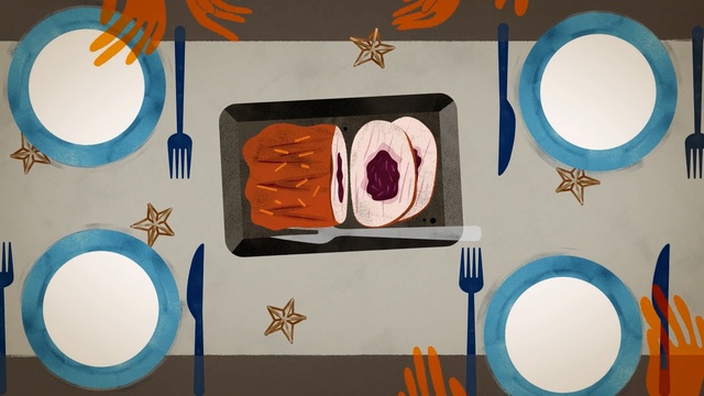 Video Reference: Plate, Illustration, Serveware, Tableware, Dishware, Circle, Picture frame, Art, Person