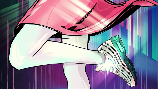 Video Reference: Cartoon, Cg artwork, Pink, Graphic design, Anime, Illustration, Magenta, Fictional character, Long hair, Uniform, Umbrella, Art, Screenshot, Accessory, Vector graphics