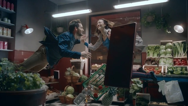 Video Reference: man, woman, girl, food, crazy, fly , Person