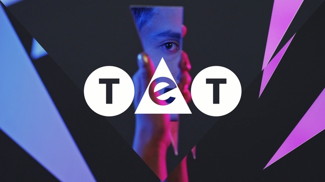 Video Reference: purple, violet, text, graphic design, magenta, font, graphics, logo, brand, advertising, Person