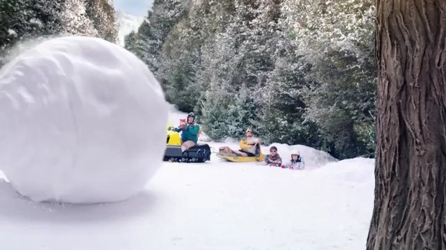 Video Reference: Snow, Winter, Freezing, Ice, Geological phenomenon, Tree, Recreation, Fun, Leisure, Rock