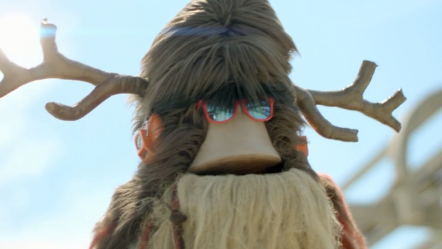 Video Reference: Horn, Chewbacca, Antler, Fun, Tree, Fur, Fictional character, Long hair, Fawn